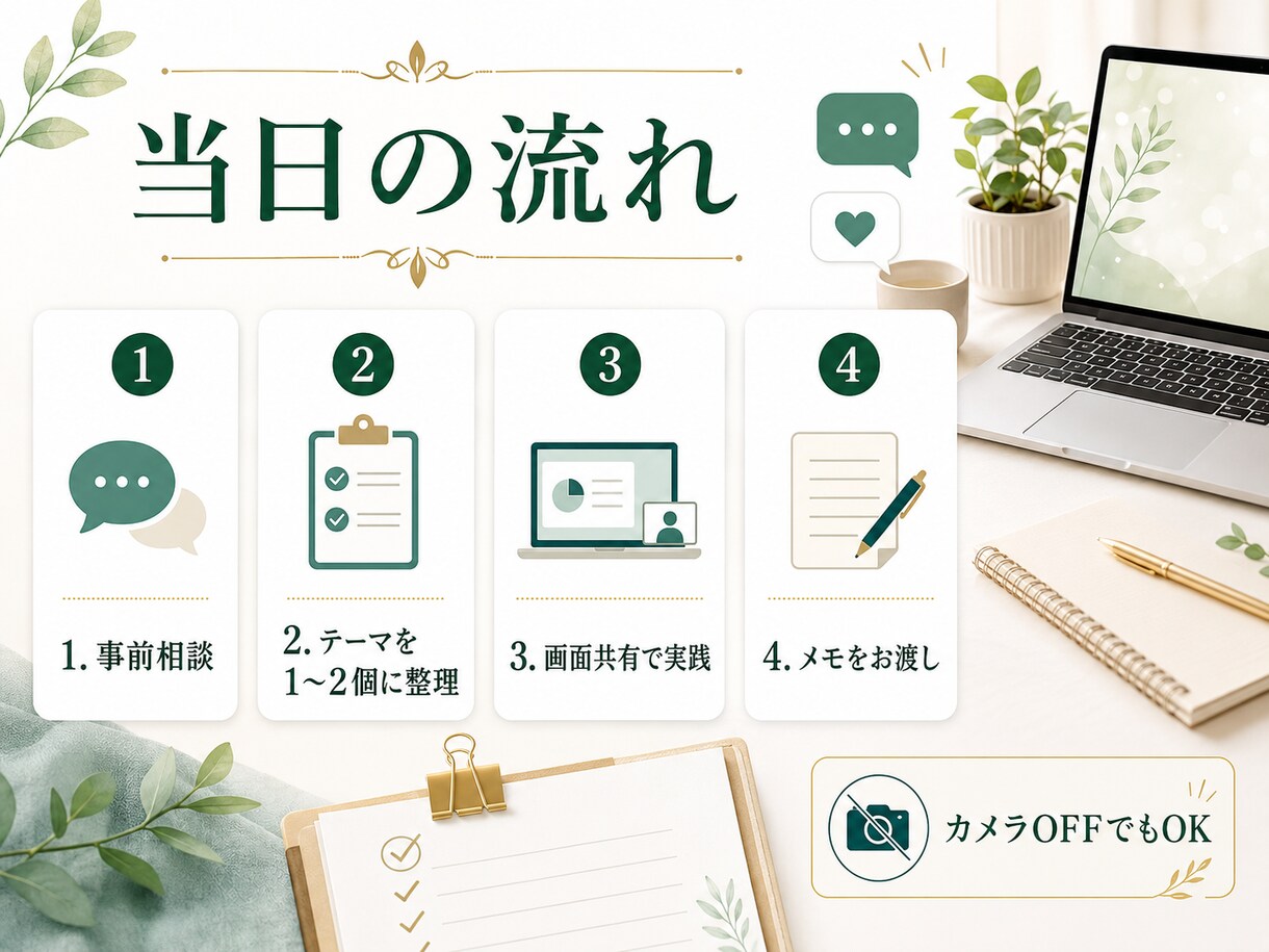 あなたの仕事に合うAIの使い方を一緒に整理します 何ができるかより、仕事のどこに使えるかを整理します イメージ4