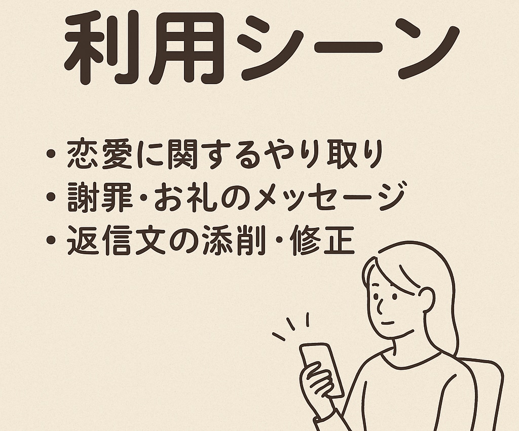 LINE・SNSの文章を自然で伝わる文章にします 言葉に詰まったあなたへ・・・想いを"伝わる形"に整えます。 イメージ7