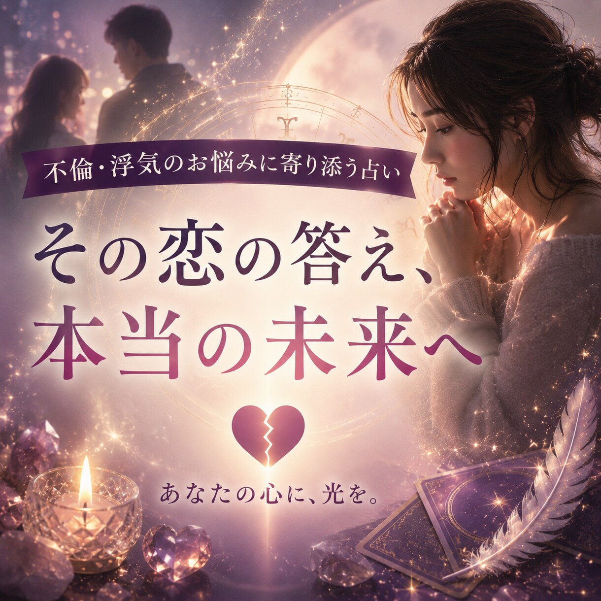 不倫浮気専門　その人があなたを幸せにするか占います 不倫浮気してる人　されている人　苦しいのに離れられない人へ イメージ1