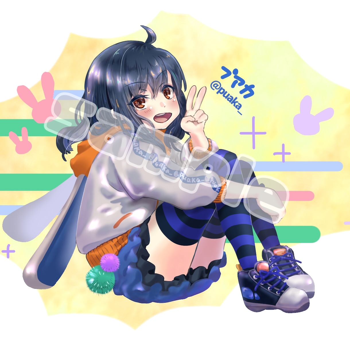 オリジナルキャラクター制作します 動画の挿絵、サムネ、IRIAMなどの配信用立ち絵などに！ イメージ7