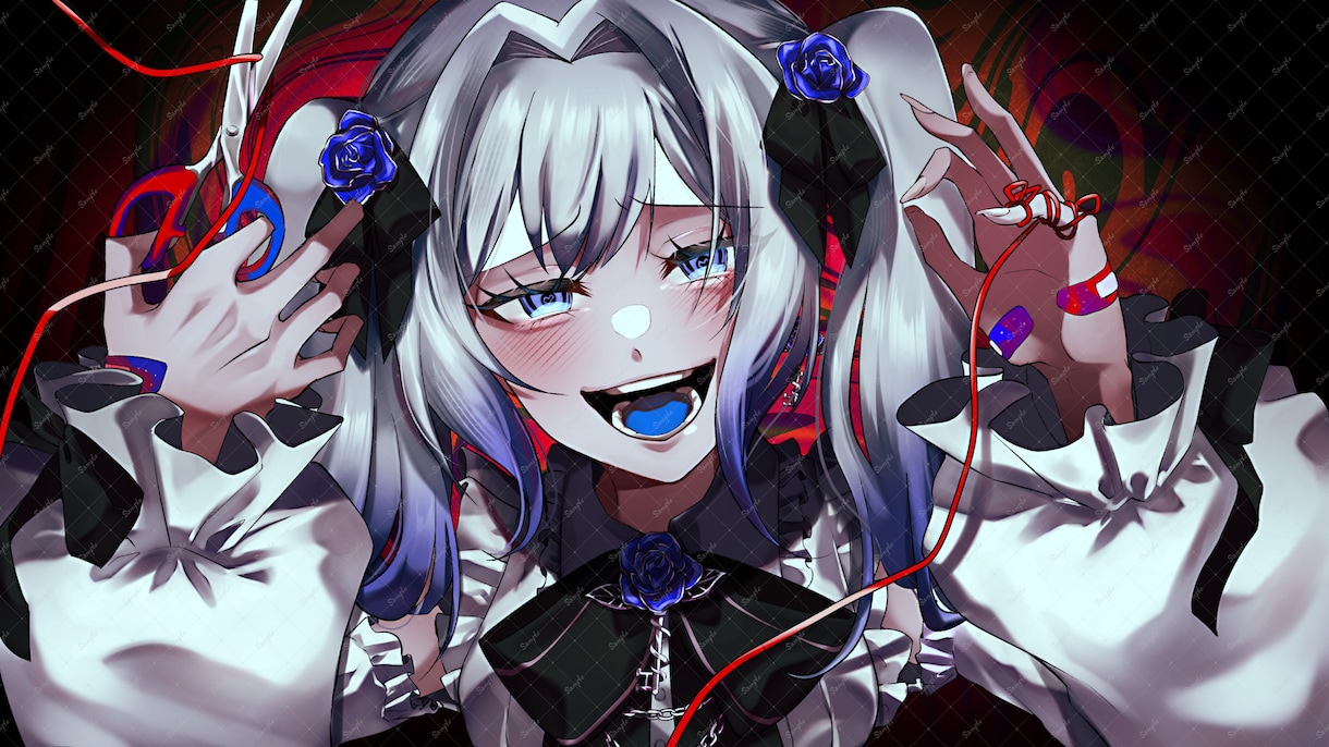 一枚絵、歌ってみたなどのイラストを制作します 現在はリテイク無制限中です！！ イメージ4