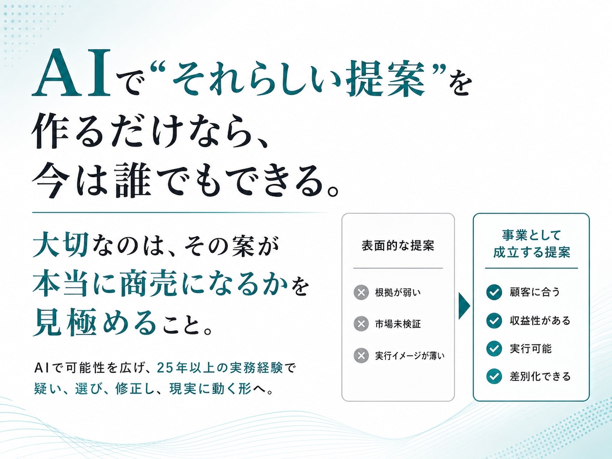 やりたいこと・経験を「事業」にするお手伝いをします 想い・経験・アイデアから、誰に何をどう売るかまで具体化します イメージ2