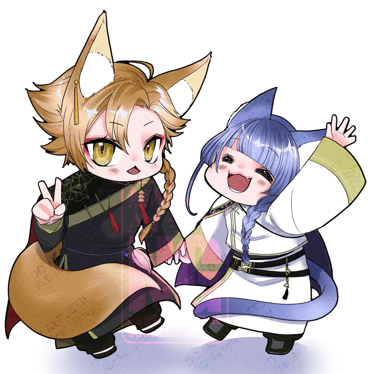スピード納品！可愛いSDキャラアイコンお描きします 商用利用可。可愛いミニキャラでSNSを彩ります！ イメージ3
