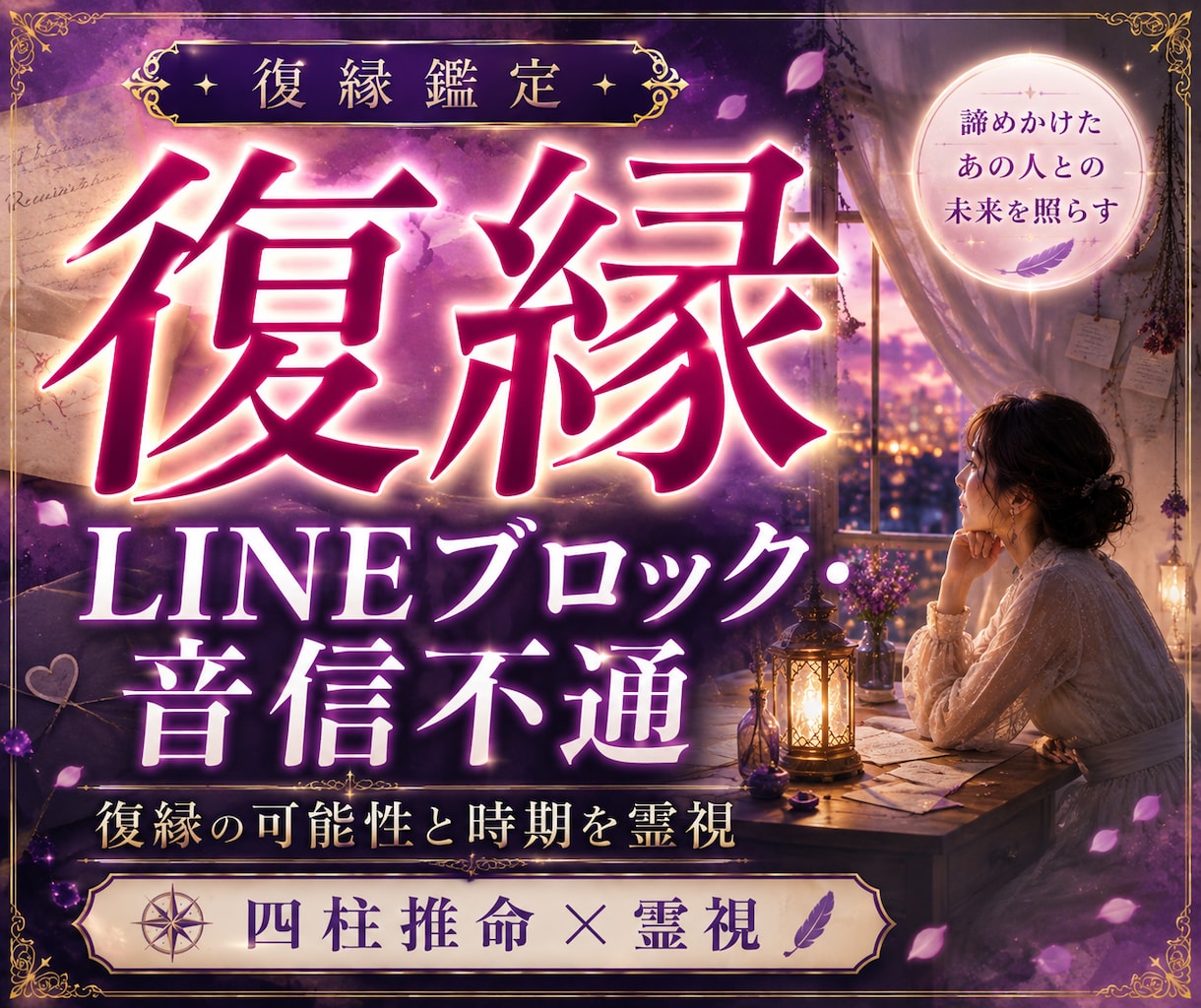 復縁・縁結び｜復縁の可能性と時期は？霊視鑑定します もう一度、彼の隣で笑いたいあなたへ。彼との復縁成就に導きます イメージ1