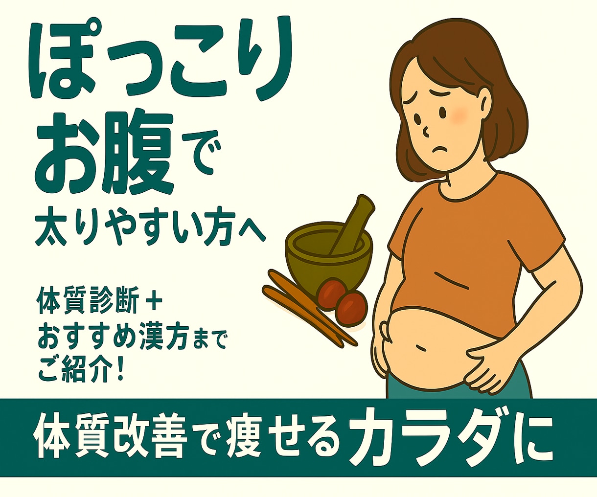 漢方ダイエット相談！体質改善をサポートします 《体質に合わせたあなた専用のプランを提案いたします》 イメージ2