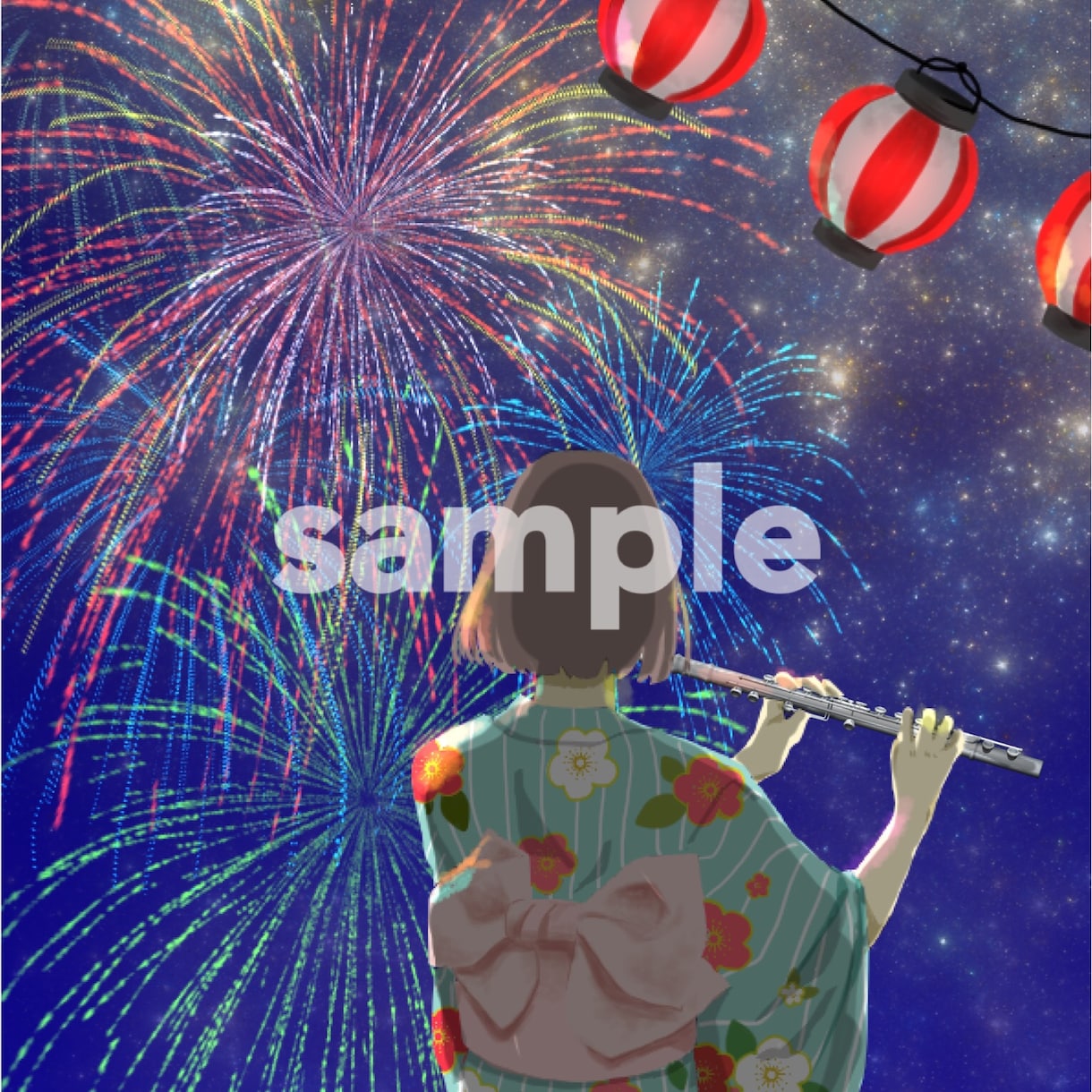 女子の後ろ姿イラスト描きます おしゃれなイラストを求めている方向け イメージ1