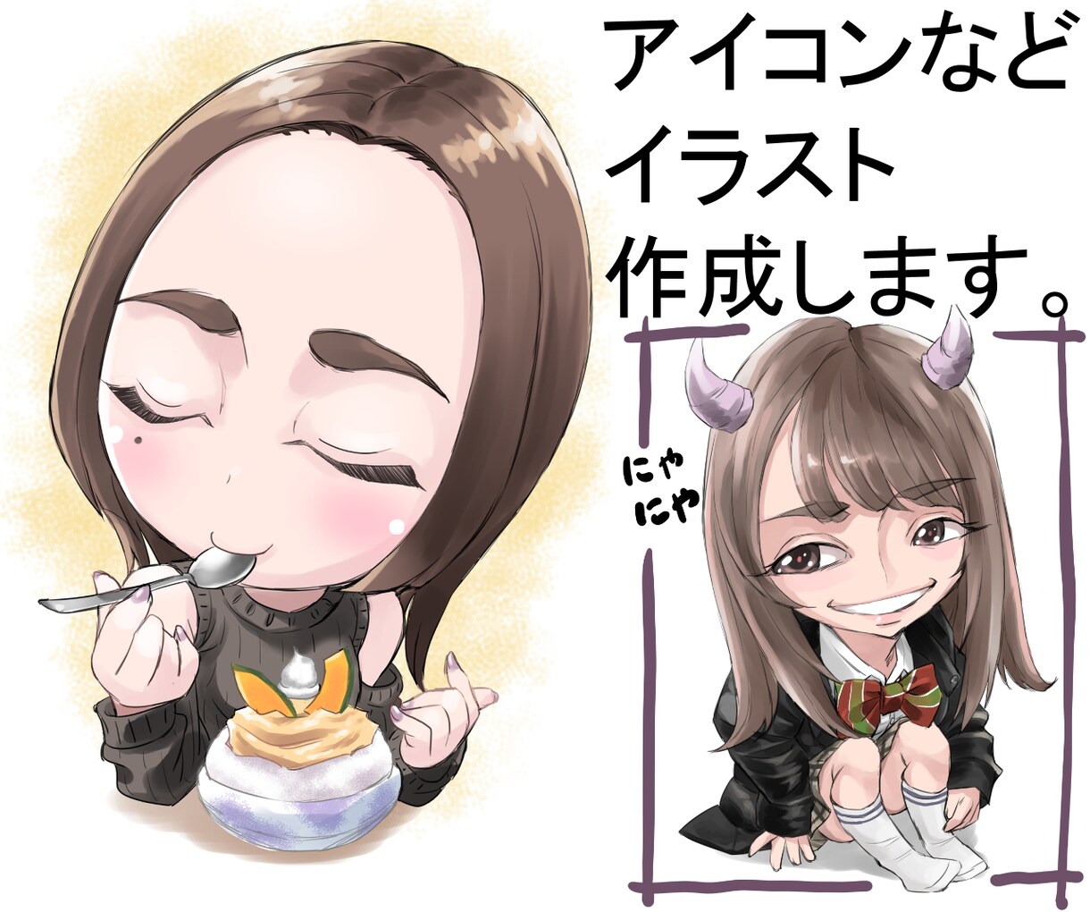 アイコン、バナーイベント絵など描きます ゲーム業界経験者、いろんなタッチでキャラ描きます。 イメージ1