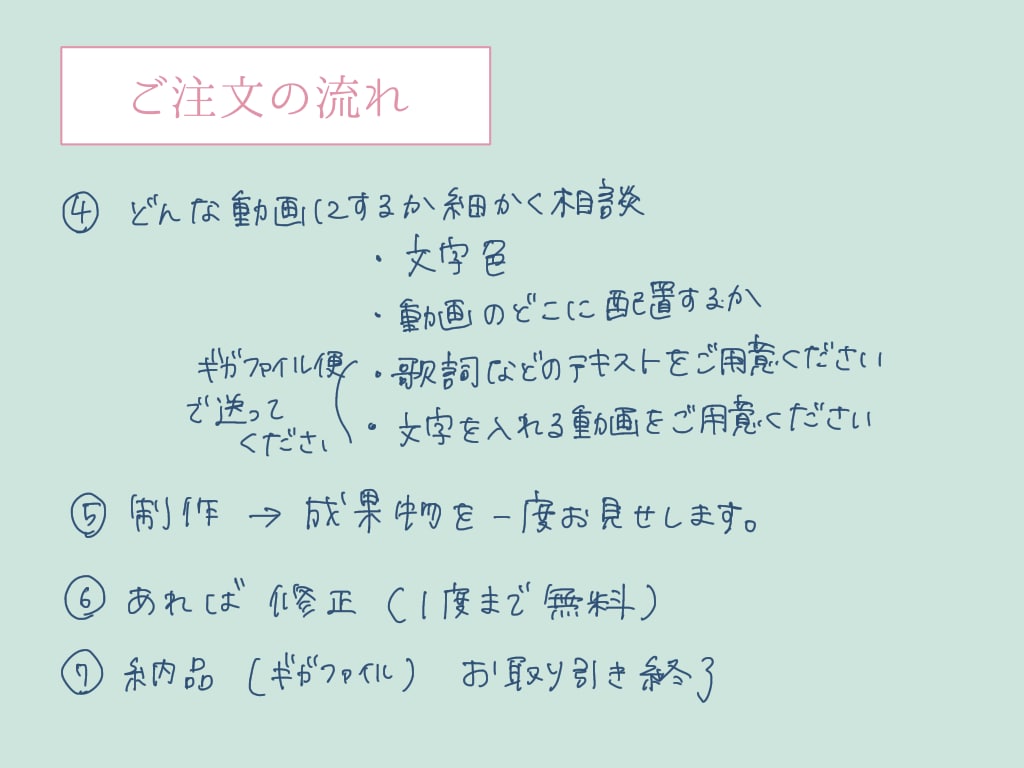 動画に手書きの歌詞・テキストを入れます 【エモい】弾き語り動画やMVには手書きの歌詞がおすすめ！ イメージ3
