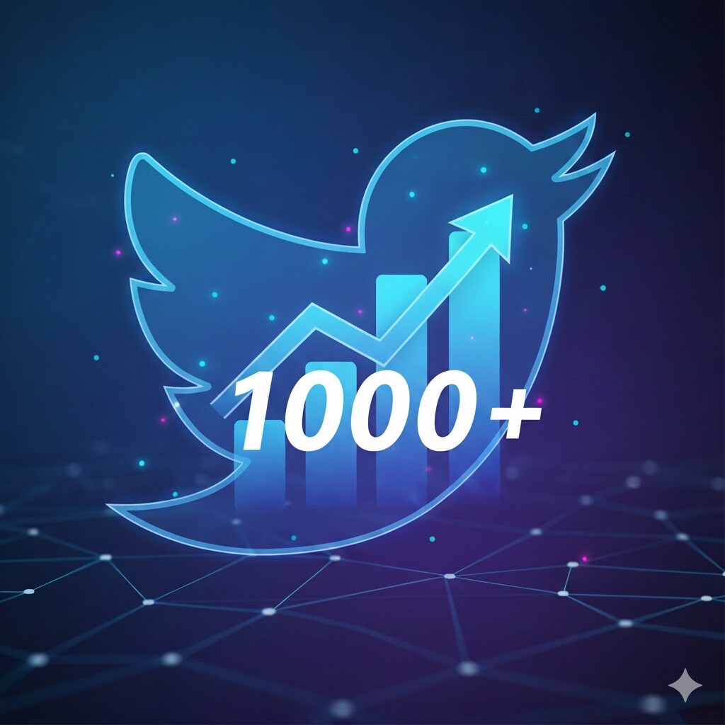 X・旧Twitterのフォロワーを増加します X・旧Twitterフォロワー1000増加！ イメージ1
