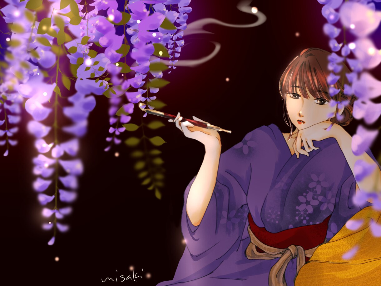 小説表紙、挿絵、MV用一枚絵描きます 和風イラストからエモいイラストまで、幅広く対応いたします！ イメージ9