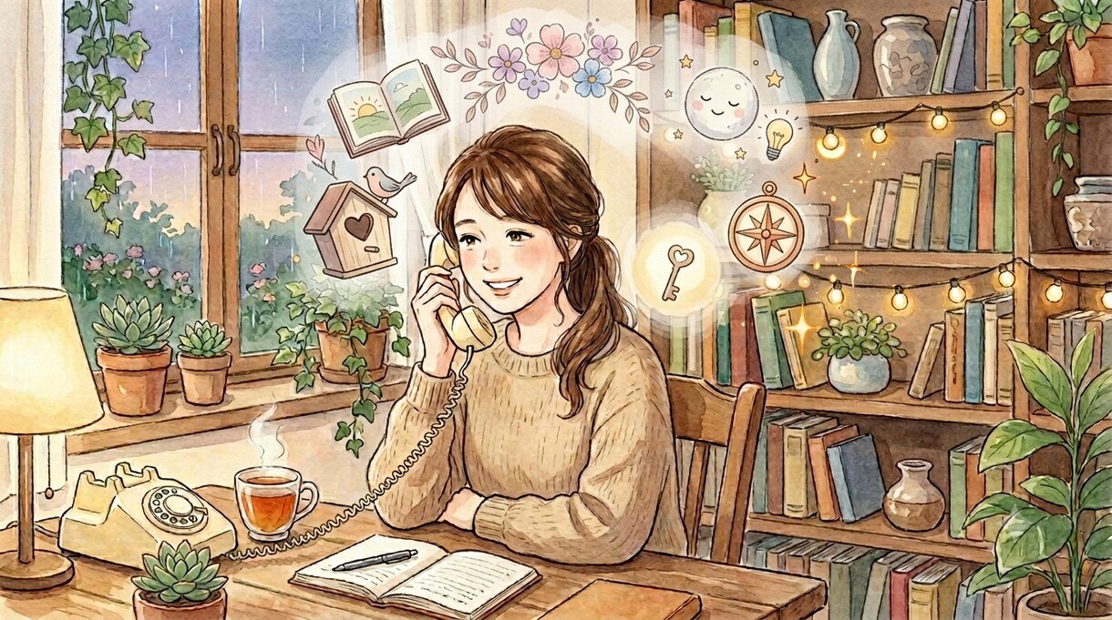 心が疲れた時の避難所です。５分から優しく聴きます 「私は私のままでいいんだっ」と、ホッと安心できる隠れ家です イメージ1