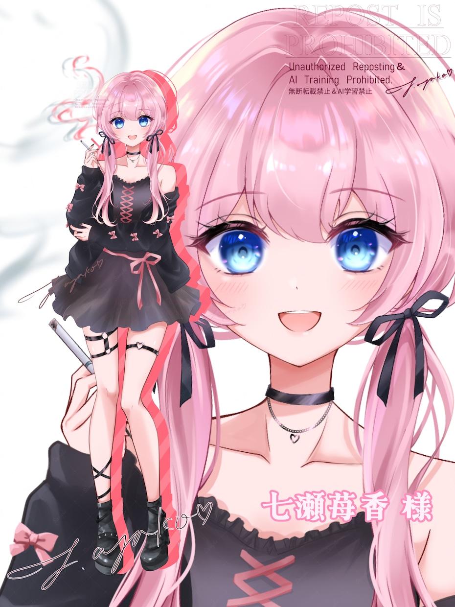 Vtuber様のパーツ分け立ち絵イラストを描きます パーツ分け費用込み！丁寧なお取引☆ イメージ1