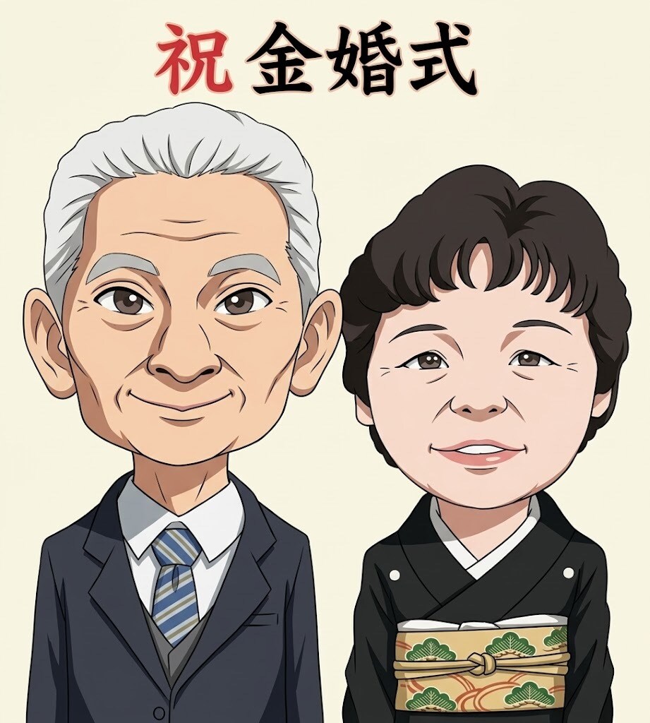 アニメ風の似顔絵をお描きします ポップで明るいアニメ風の似顔絵です イメージ4