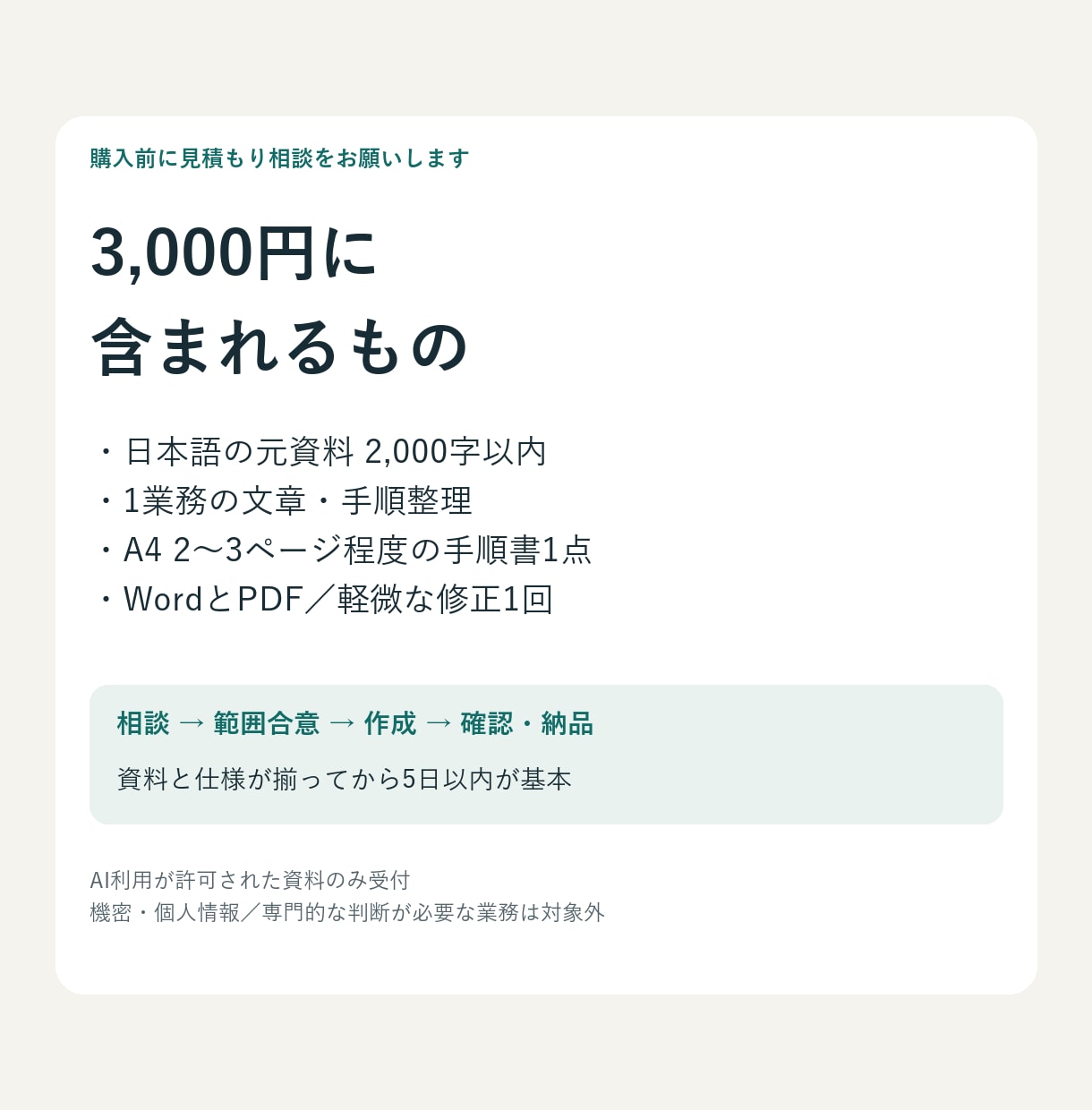 メモを読みやすい業務手順書に整えます 引き継ぎ・日常業務の説明をWordとPDFに イメージ3