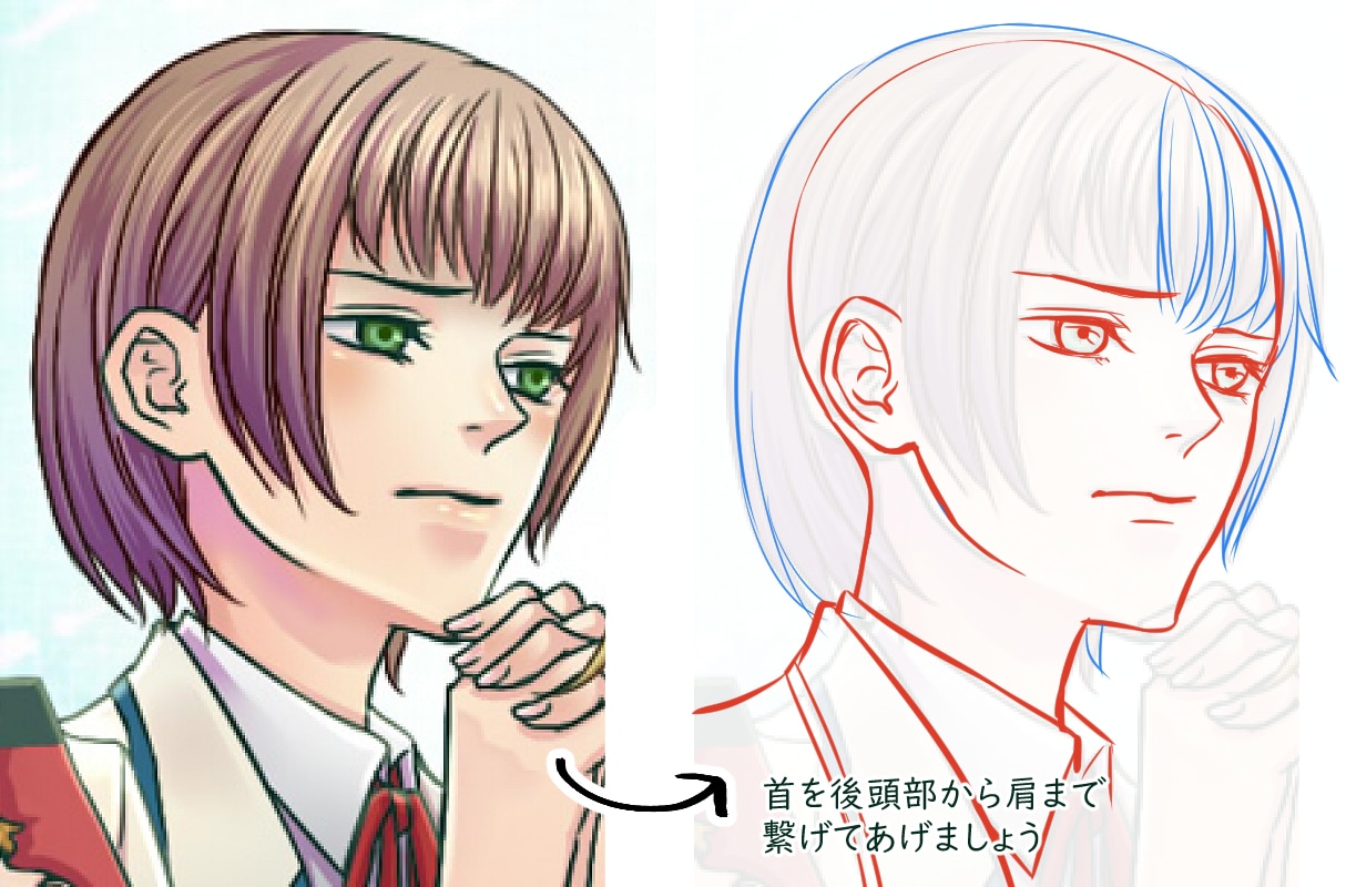 あなたのイラストに赤ペン・添削します 絵の練習に！同人誌の表紙など作品づくりに！ イメージ2