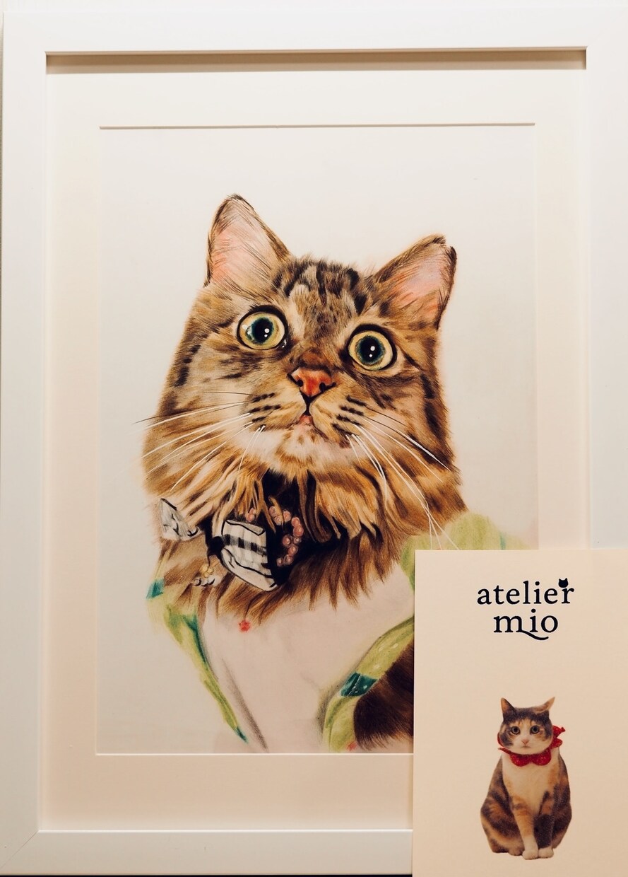 ペットのリアルな似顔絵を描きます ポストカードサイズ。世界に一つ、心に残るペット似顔絵。 イメージ4