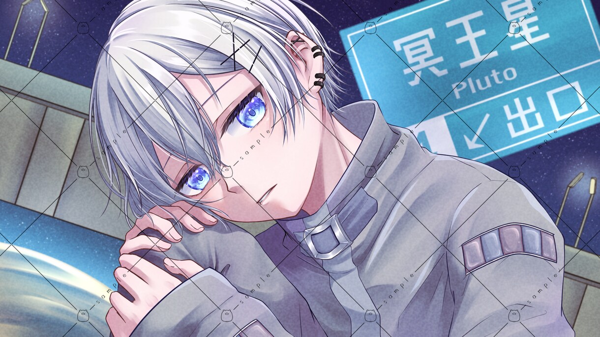 歌ってみたやMV・配信サムネイル&立ち絵描きます ラフの修正無制限！イラストのシルエット無料でお付けします！ イメージ6