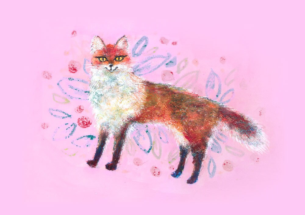 アナログ制作で動物を描きます オイルクレパスを使った繊細で優しいタッチです イメージ8