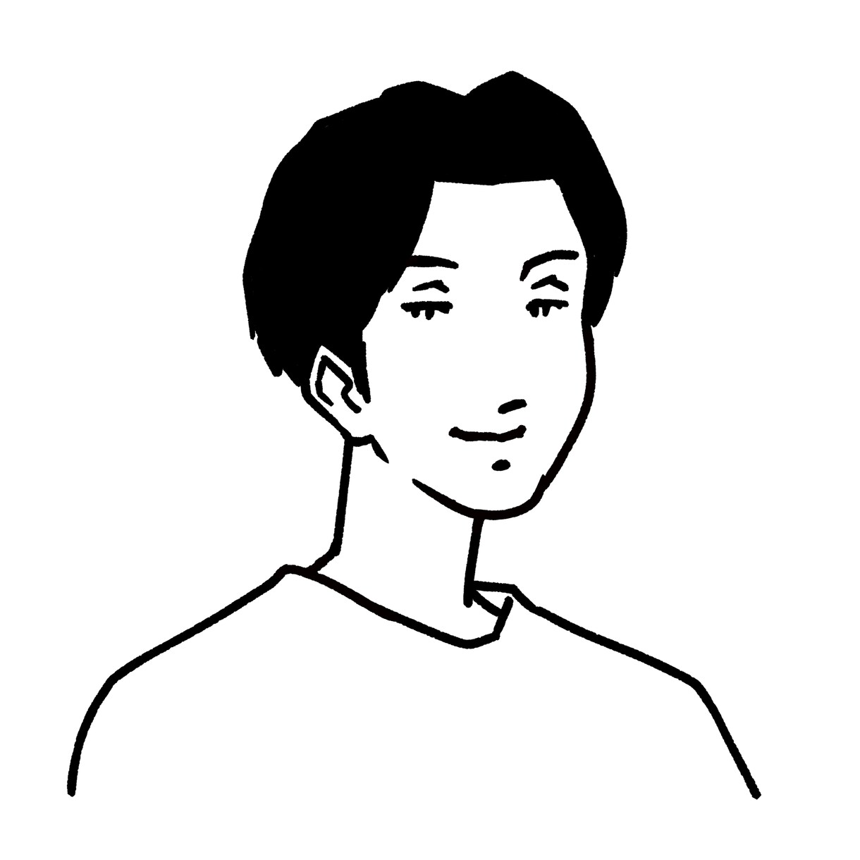 線画でスタイリッシュなイラストを描きます 名刺のワンポイントやSNSのアイコンに最適！ イメージ5