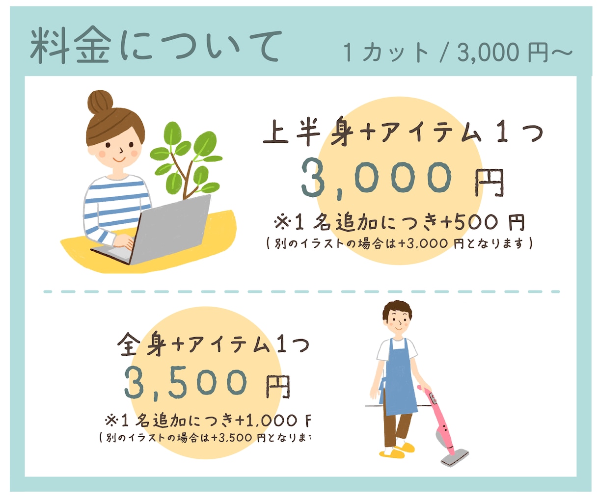 北欧風のお洒落なイラストお描きします プロのイラストレーターが可愛いイラストを作成いたします イメージ3