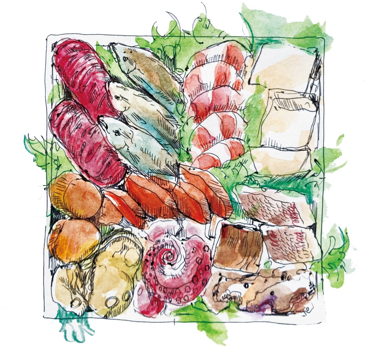 中に入っているメニュー描きます 高級チョコ店のようなクールでおしゃれな差込メニューを イメージ1