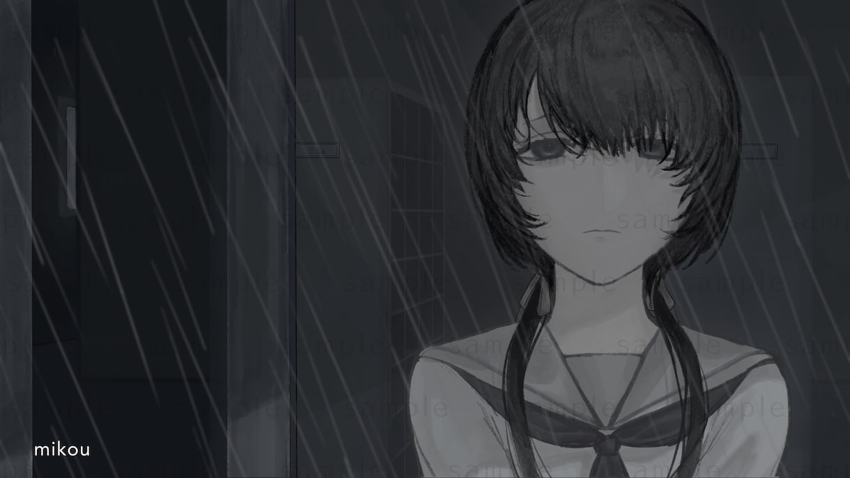 あなただけの世界観でイラストお描きします ／アンニュイ／ダーク／耽美／退廃的／儚い イメージ7