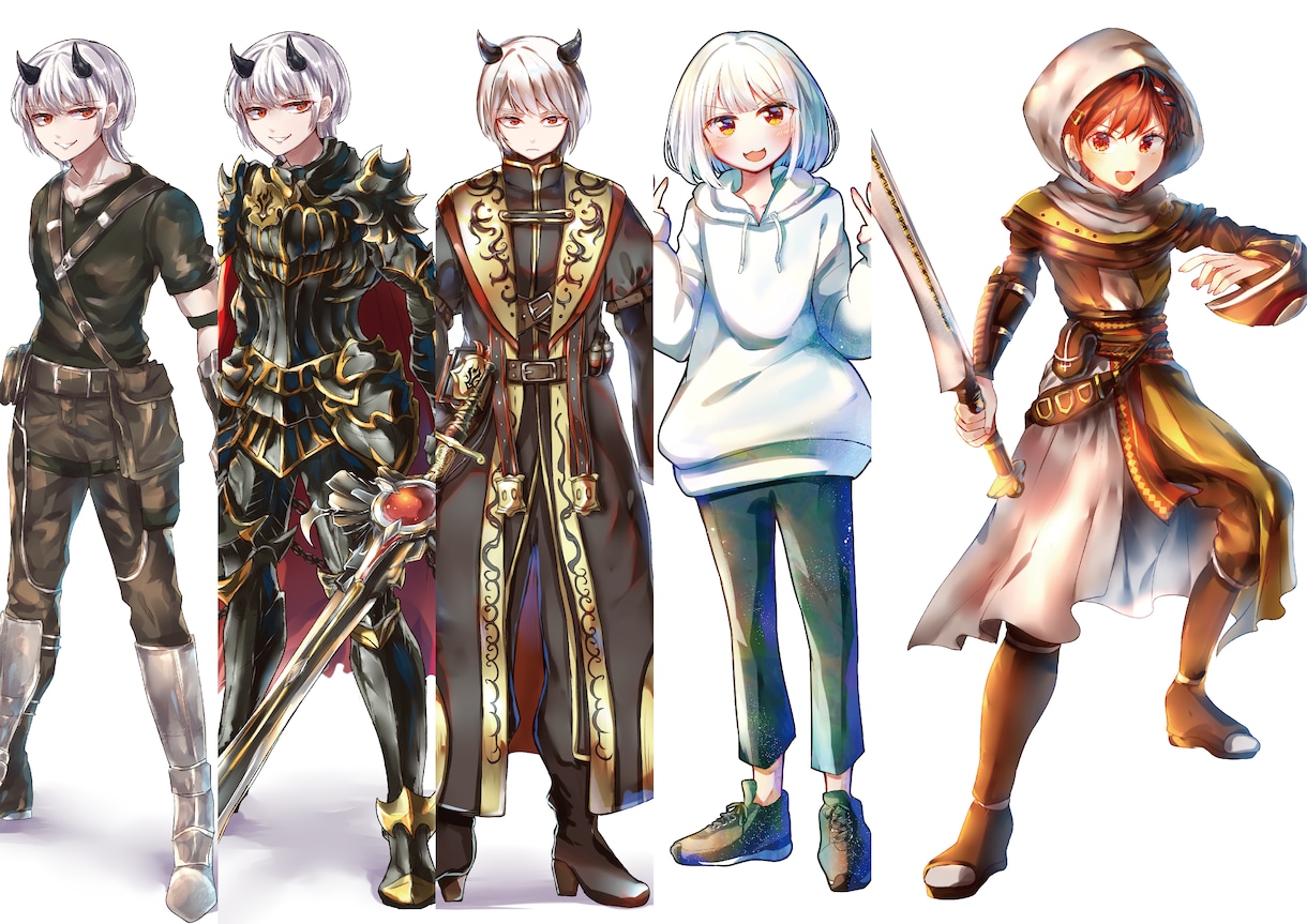 ファンタジー・アイドル等のイラスト承ります 透明感を得意としたイラスト、デザイン等制作します。 イメージ7