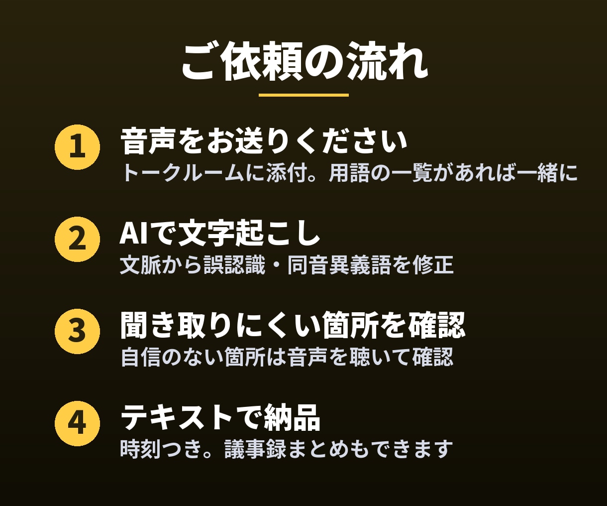 会議・講演の音声を読みやすく文字起こしします 30分1,500円｜議事録まとめ・話者分けにも対応 イメージ2