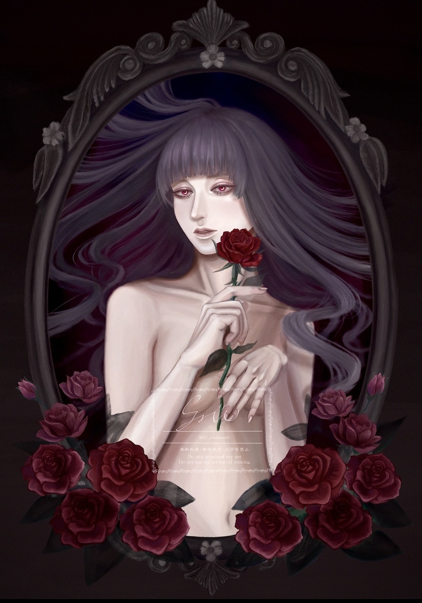 厚塗りで耽美、幻想的なイラストを作成します 【商用利用可】MV、KV、サムネ、表紙イラスト、立ち絵など イメージ2