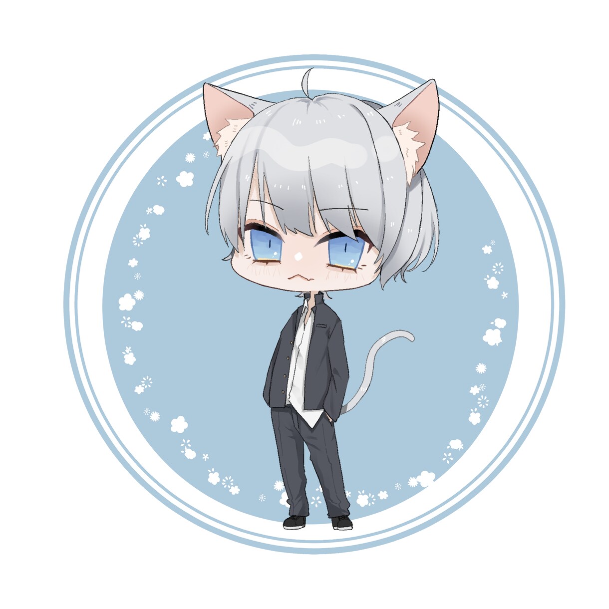 ゆる可愛いデフォルメ（SD）キャラお描きします 商用利用込み！表情差分4種類（喜怒哀楽）プレゼント！ イメージ8