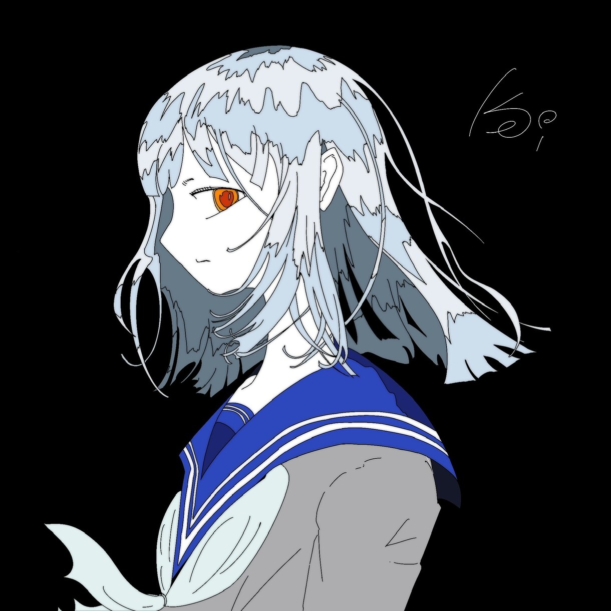 セーラー服の女の子の絵を描きます 8月までの限定サービス！実績作りの為に最安でお受けします イメージ3