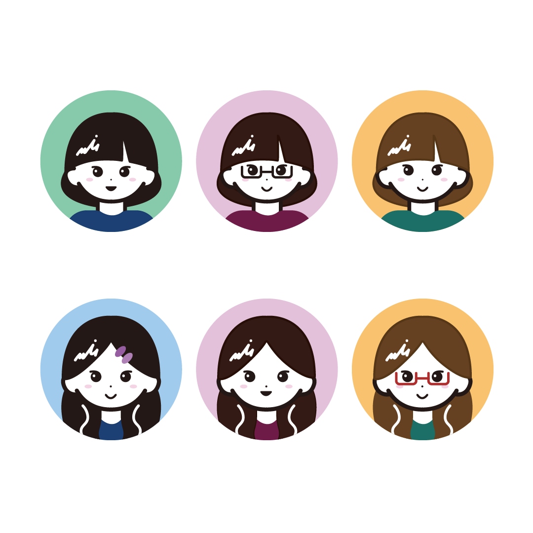 SNSで使える似顔絵アイコンを作成します シンプル可愛い似顔絵が欲しい方へ イメージ1