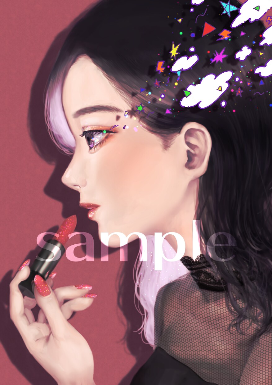 幻想的で高品質なイラストを制作致します 世界観のあるCDジャケット、挿絵、MVイラストなどに！ イメージ3