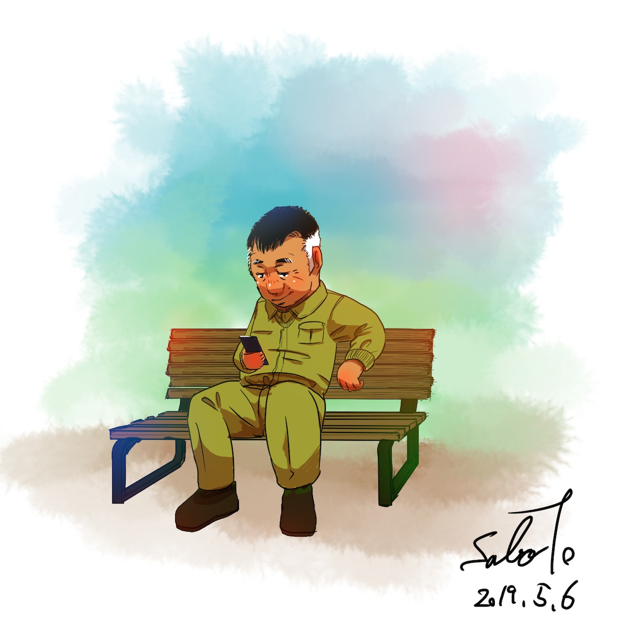 おじさんのイラストかきます ゆるふわからリアル調までおじさんかきます イメージ6