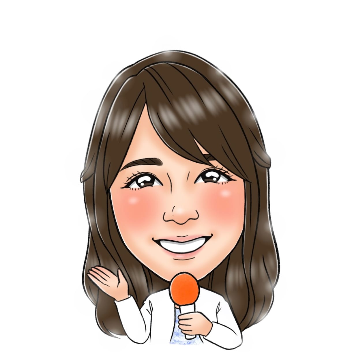 名刺、アイコン、HP用等似顔絵お描きします そっくりで可愛い、あたたかい似顔絵です＊ イメージ6
