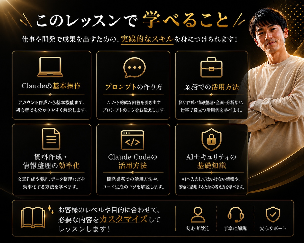 Claude活用をマンツーマンで教えます 仕事で成果につながるClaudeを実践形式でレッスン イメージ4