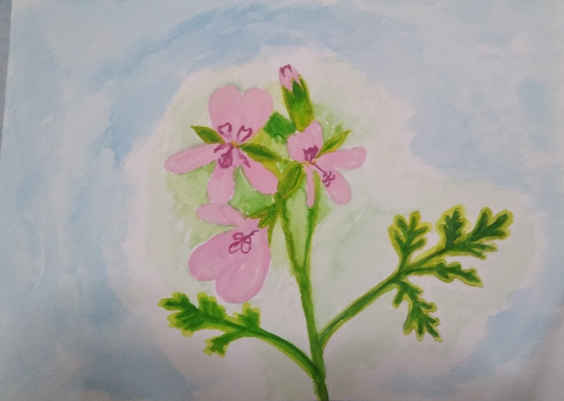 絵人（画家）が、お好みの花、誕生花を描きます 透明水彩とガッシュを使って描きます イメージ2
