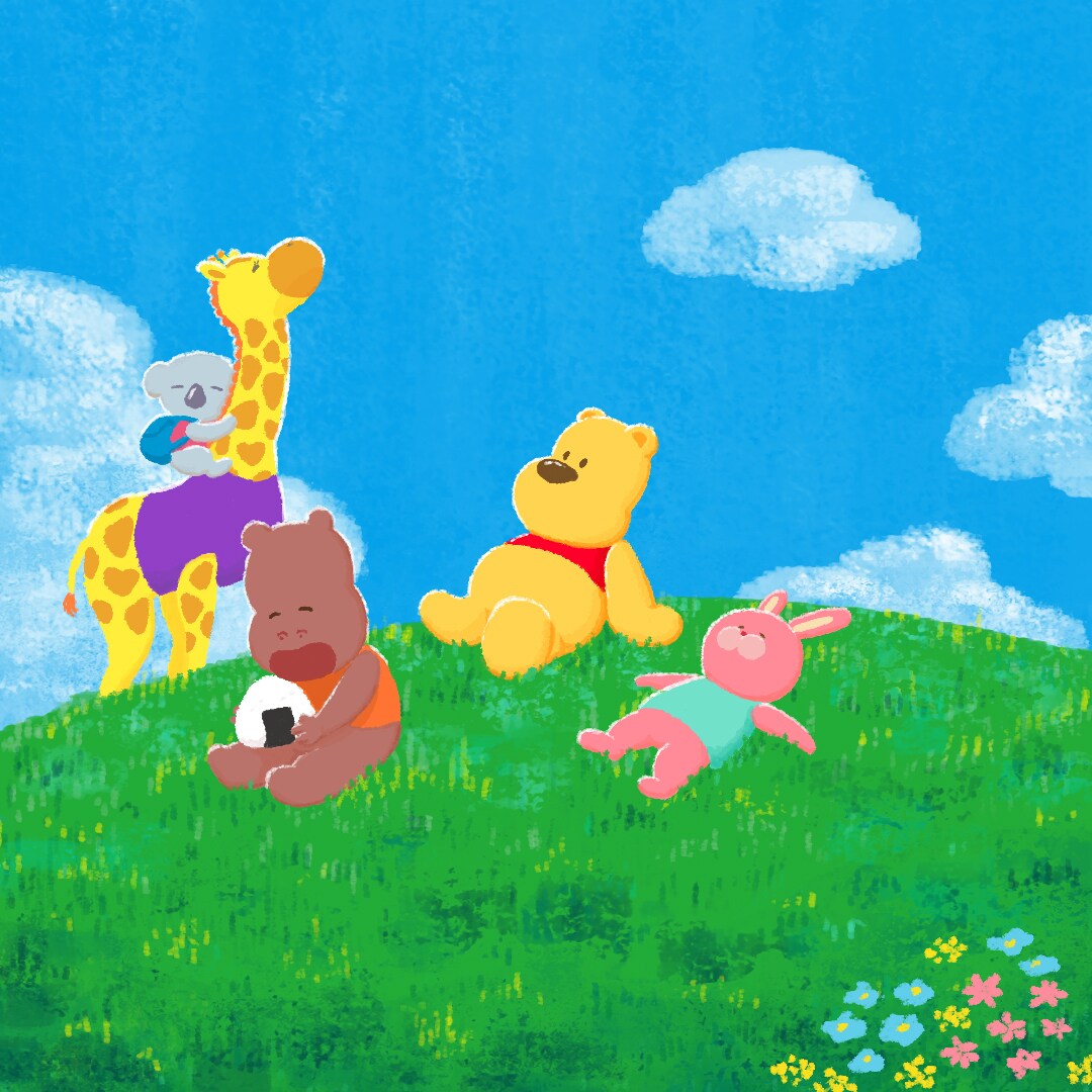絵本のような動物・食べ物のイラスト描きます 冊子の表紙や挿絵、商品の宣伝・イベントの告知などにも！ イメージ2