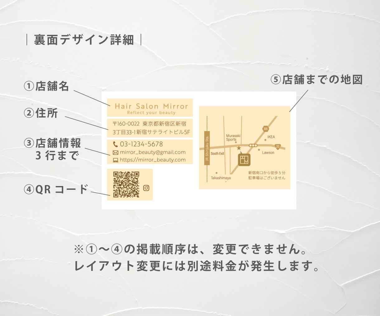 初めてのショップカード作り・サポートいたします 4つのテンプレから選択。シンプル・時短で簡単作成！ イメージ5