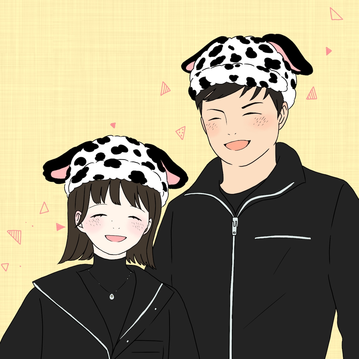 カップル似顔絵描きます 結婚式・記念日・プレゼントで使用できるイラスト作成します イメージ1
