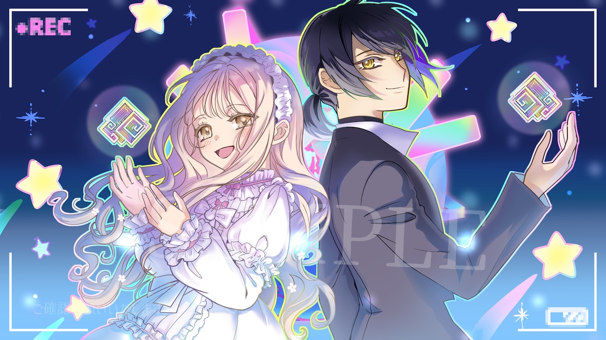 歌ってみた・オリジナルMVなどの一枚絵描きます ｲﾝﾎﾞｲｽ登録済。お任せイラストも可能！ イメージ2