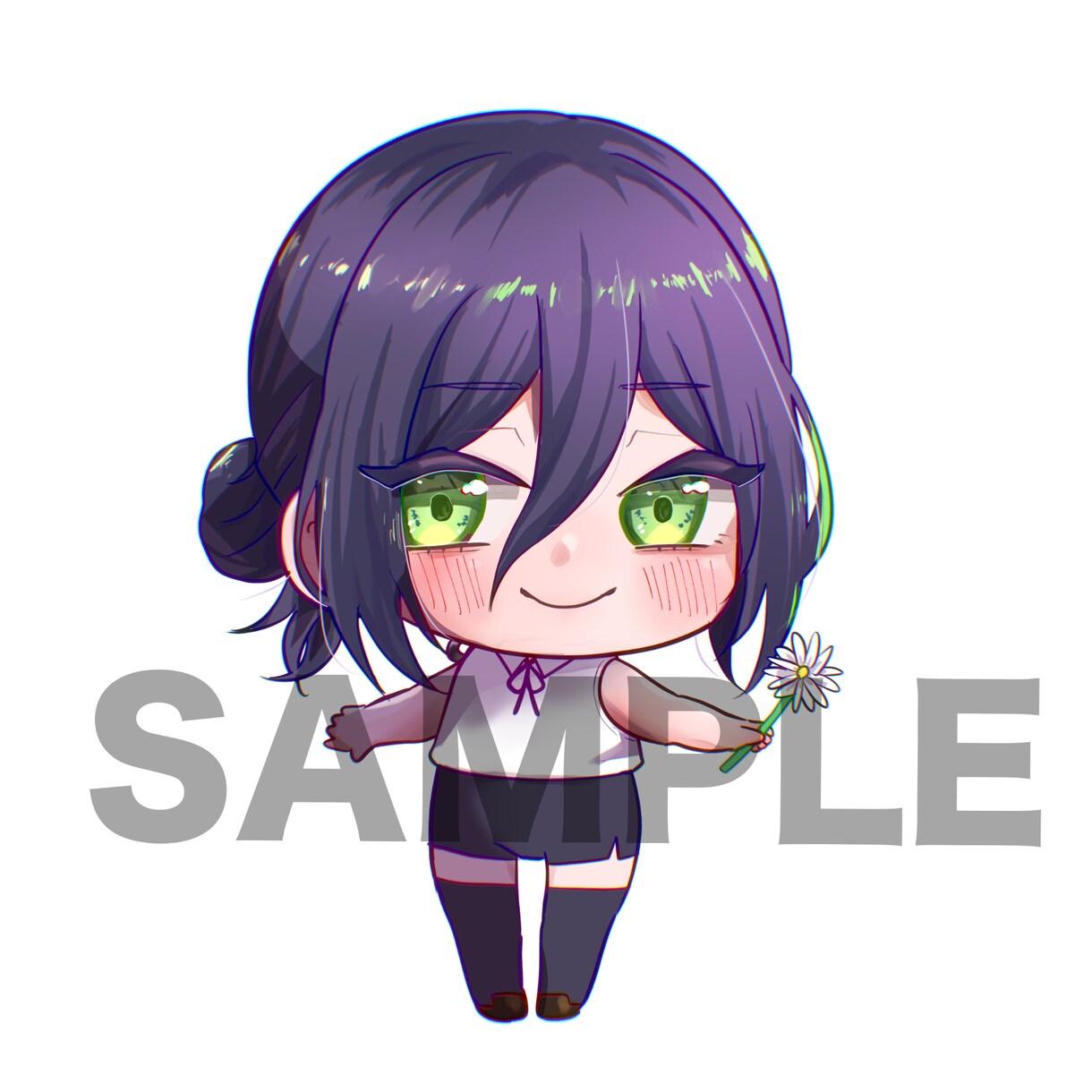 ハッキリした色合いのミニキャラ描きます 特徴が伝わりやすい綺麗な色合いのミニキャラお任せください！ イメージ1