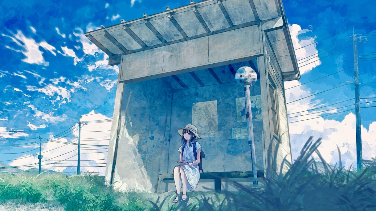 一枚絵・風景・人物・背景・イラストを制作いたします ＊儚くて綺麗なイラストをお届け＊ イメージ2