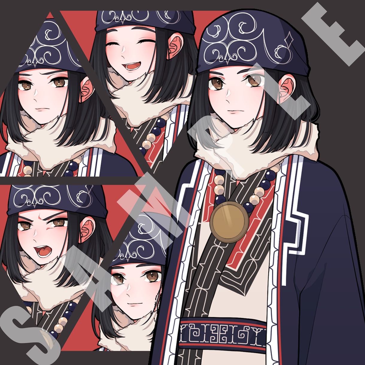 中性的な人物イラスト描きます SNSアイコン･TRPG用立ち絵・動画用イラストなど イメージ5