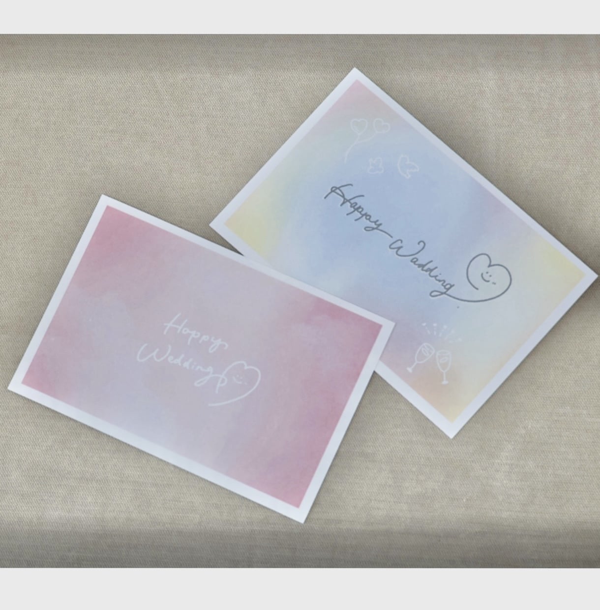 やさしさ溢れる手描きのポストカードを制作します 結婚のお祝い・お誕生日などにプチギフトとして。 イメージ6