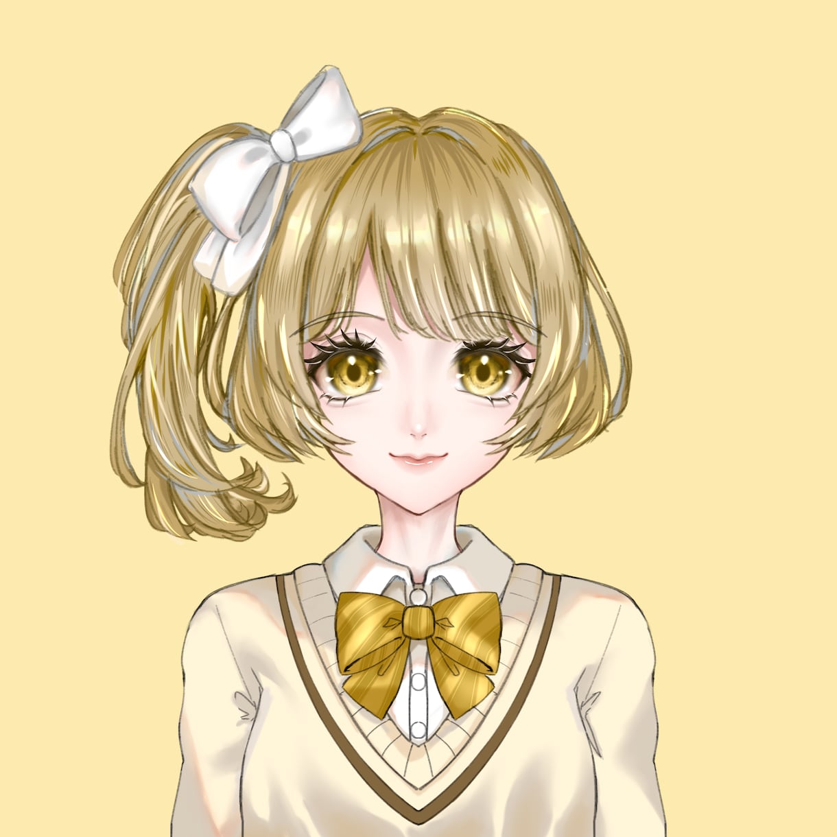 バストアップの正面向きアイコン描きます 二次創作夢主アイコンやオリキャライメージ画などに‪‪ イメージ2