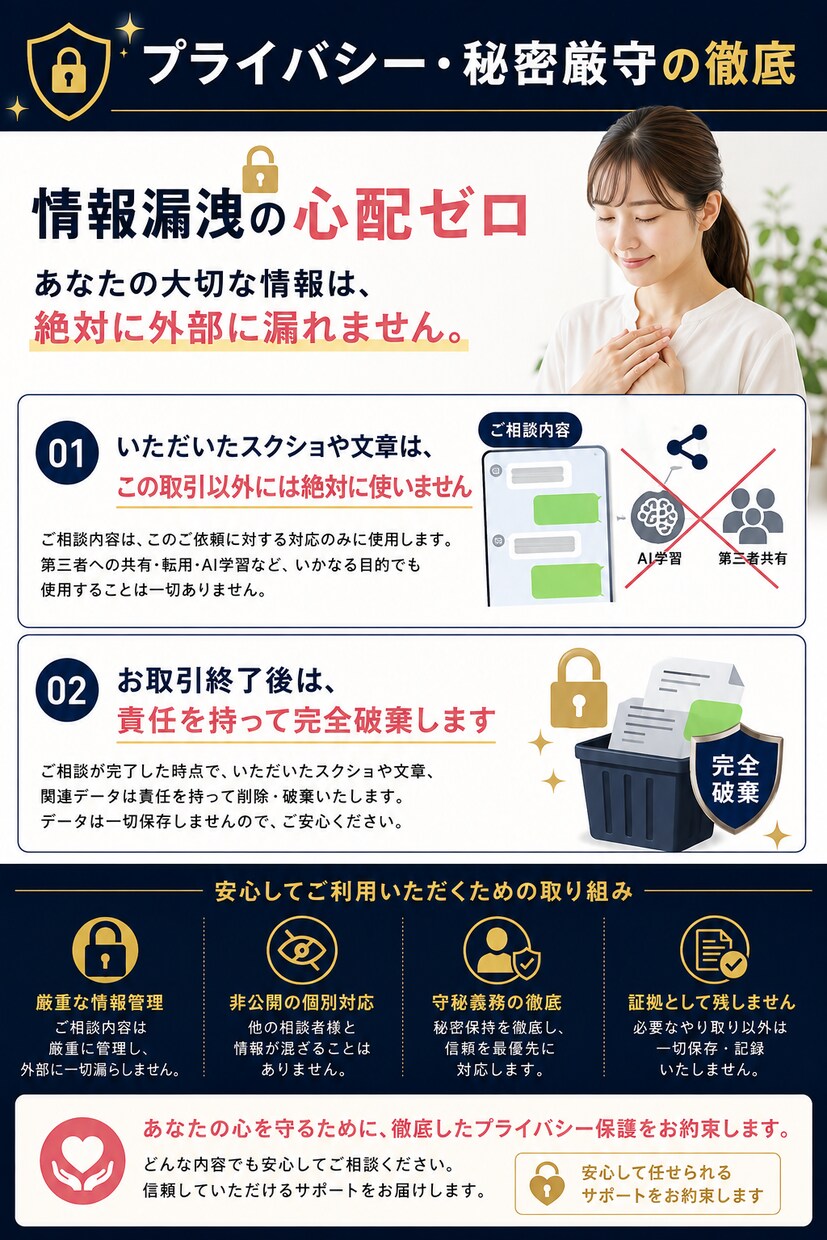 怖い長文LINEを代わりに読み毒抜き要約します 理不尽な連絡のストレスゼロへ。あなたのメンタル防衛代理人 イメージ7