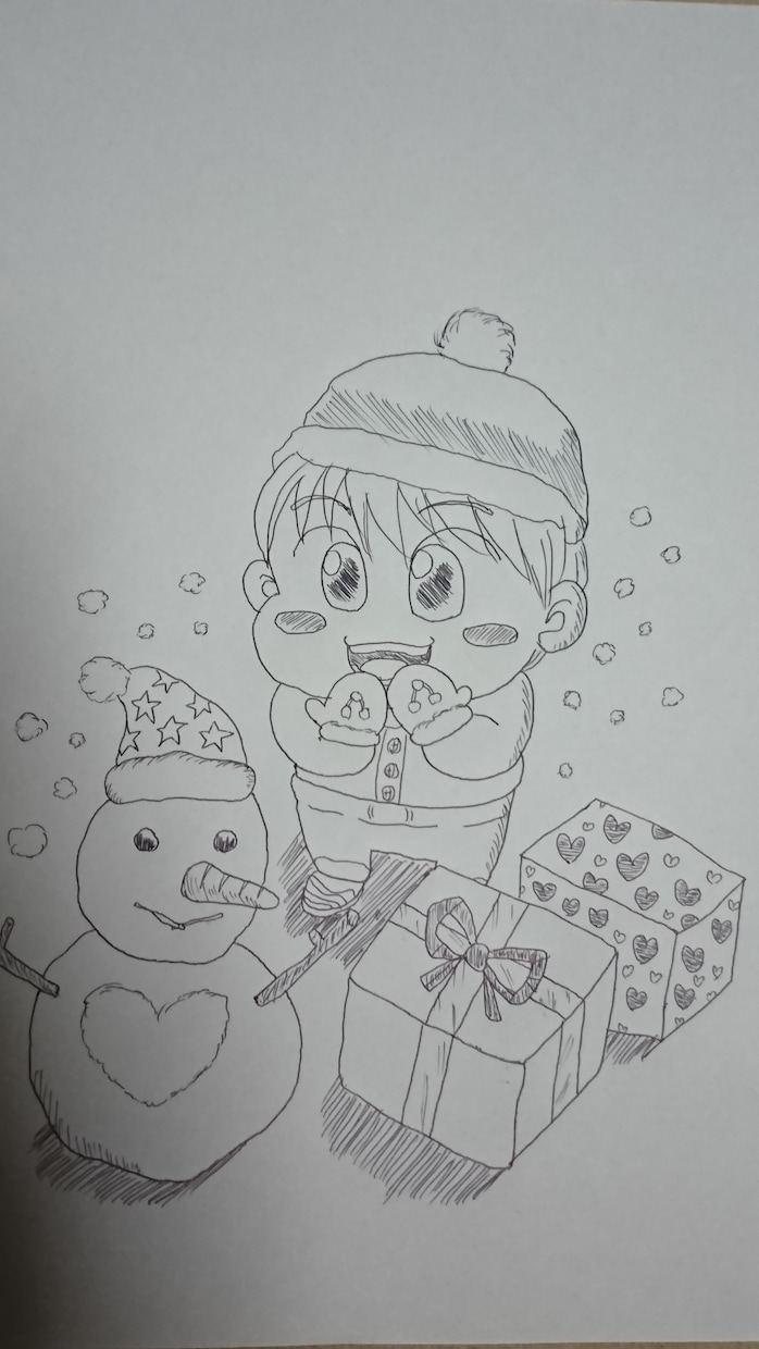 心がほころぶイラストを描かせていただきます みんながワクワクする冬がきたよ イメージ1