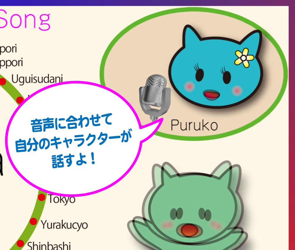 キャラクターアニメをお作り致します 自分の描いたキャラに動きや口パクをつけてみませんか? イメージ1