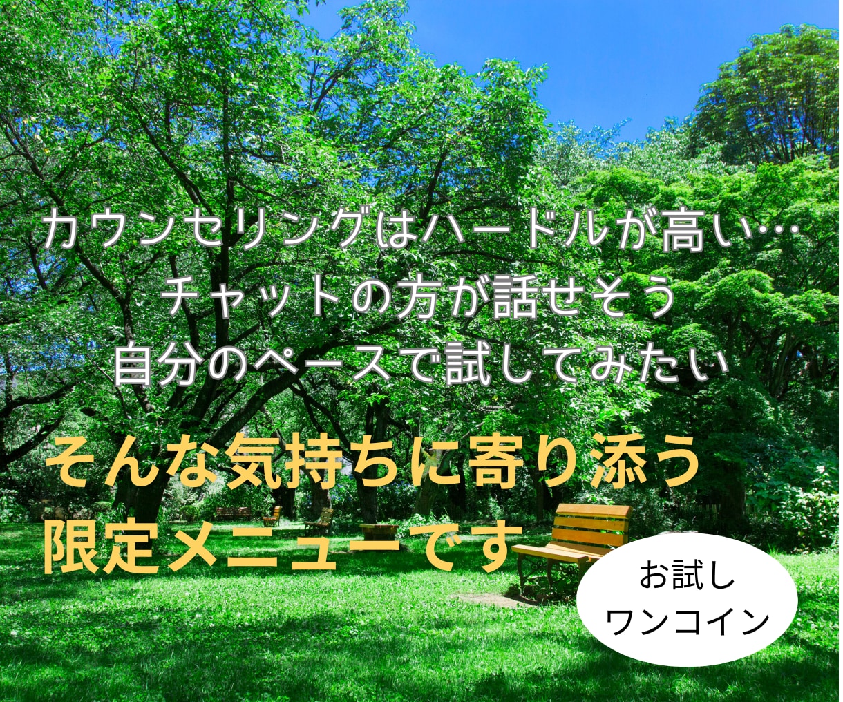 お試し価格【3日間】心理師がチャットでお話聴きます ワンコイン◎気軽にカウンセリングを試してみませんか？ イメージ2